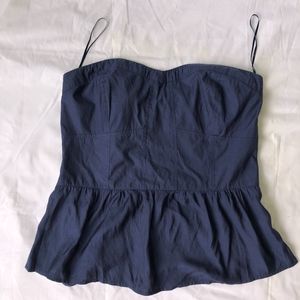 AMERICAN EAGLE OUTFITTERS navy strapless cami